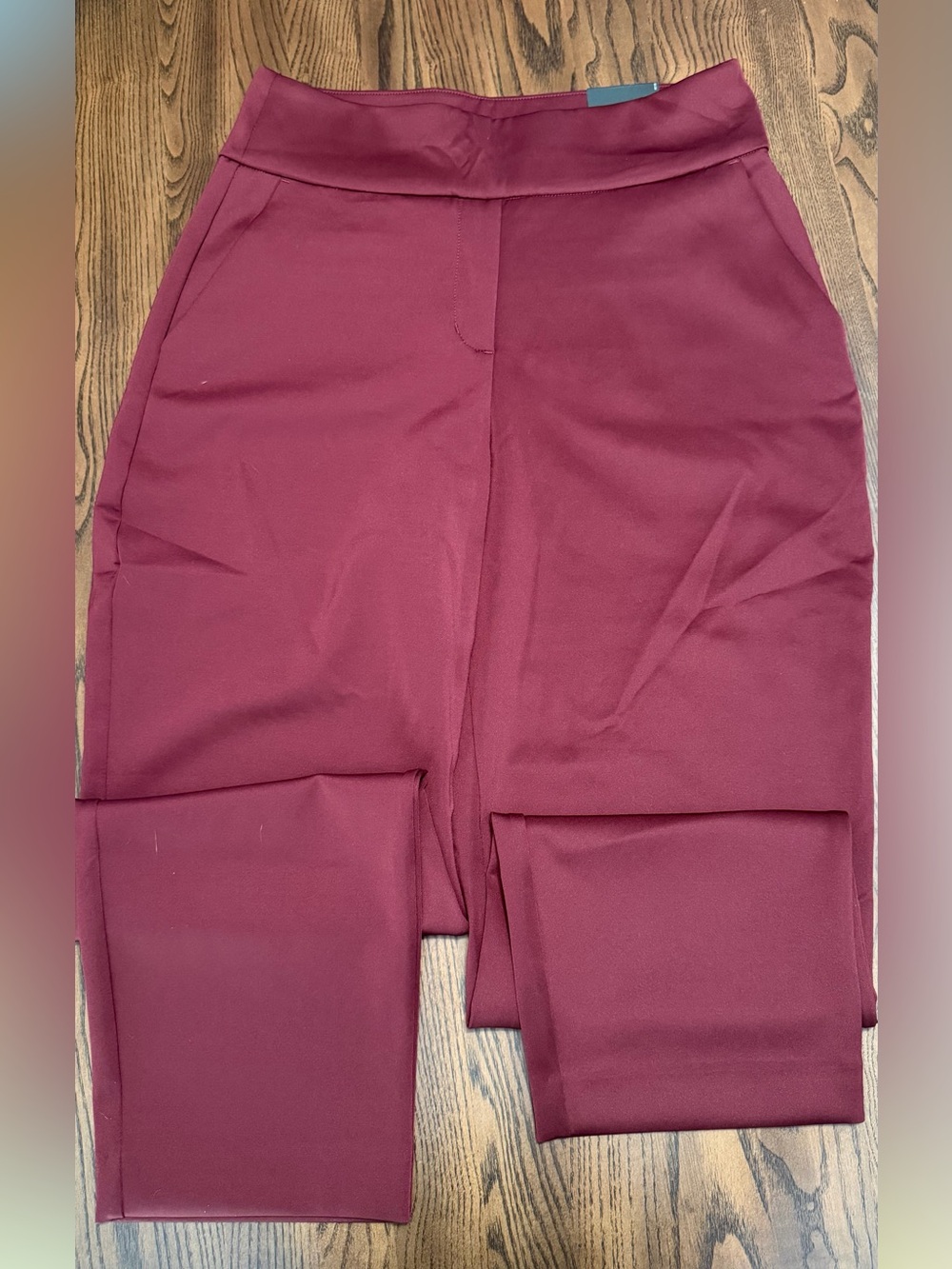 Express High-Waist Wine Maroon Pants